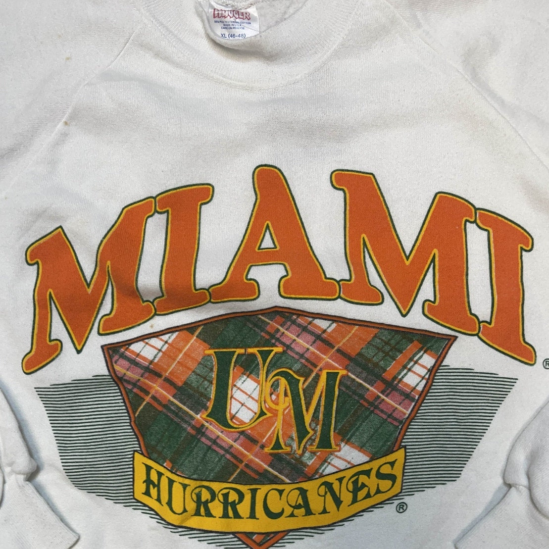 Vintage Hugger Miami Hurricane Sweatshirt