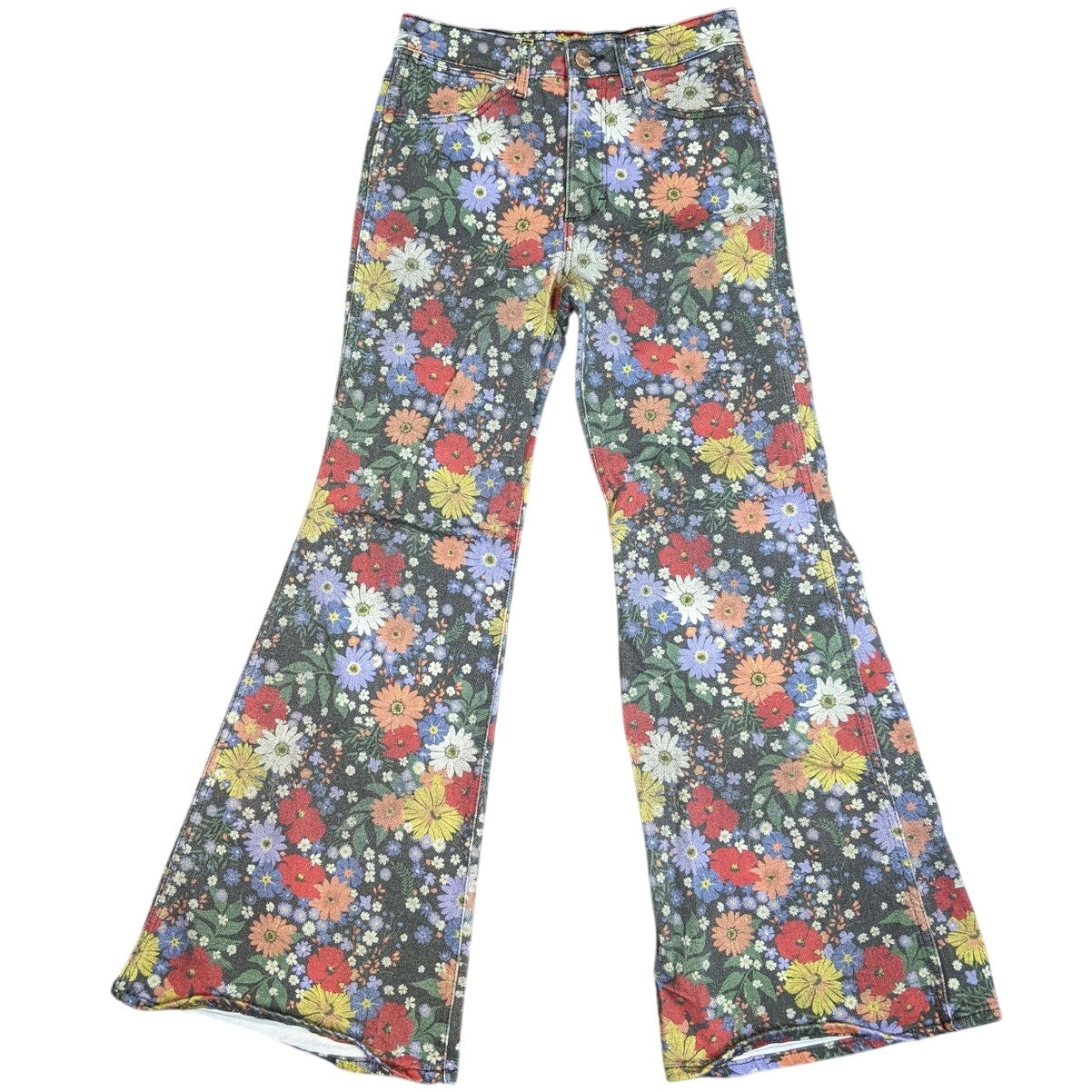 Floral Wrangler Wanderer High Rise Flare