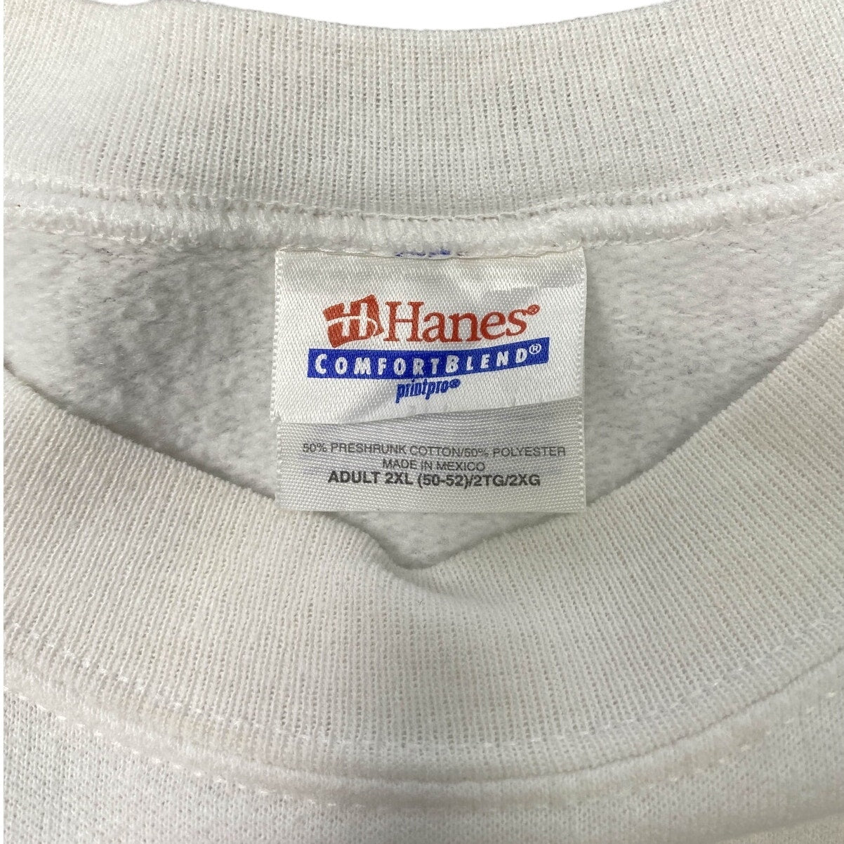 Hanes Comfort Blend White Graphic Sweater